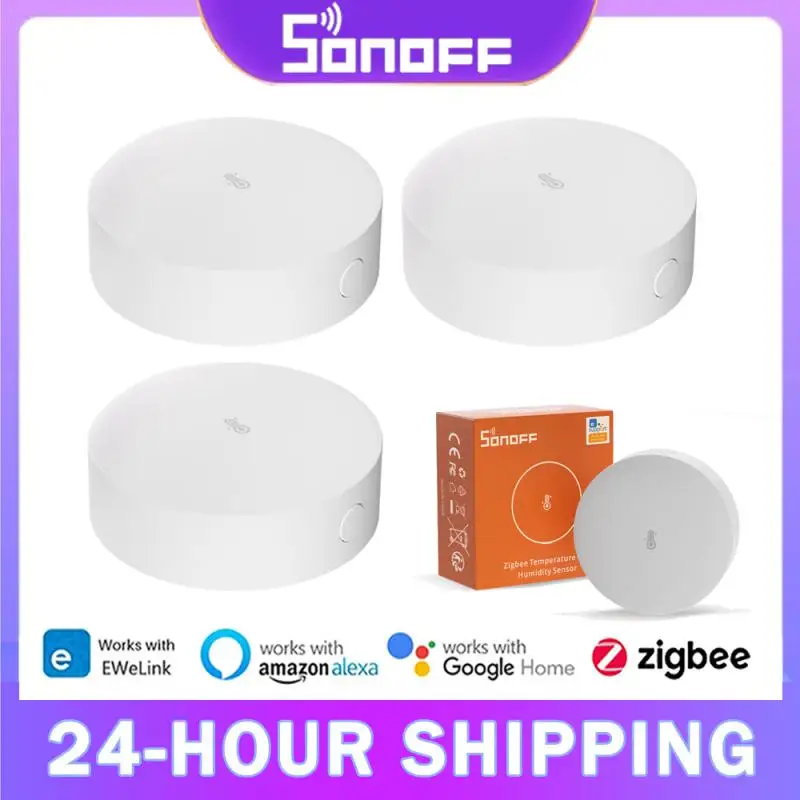 

SONOFF SNZB-02P Zigbee Temperature Humidity Sensor Smart Home eWelink APP Real-time Monitor Thermometer Via Alexa Google Home