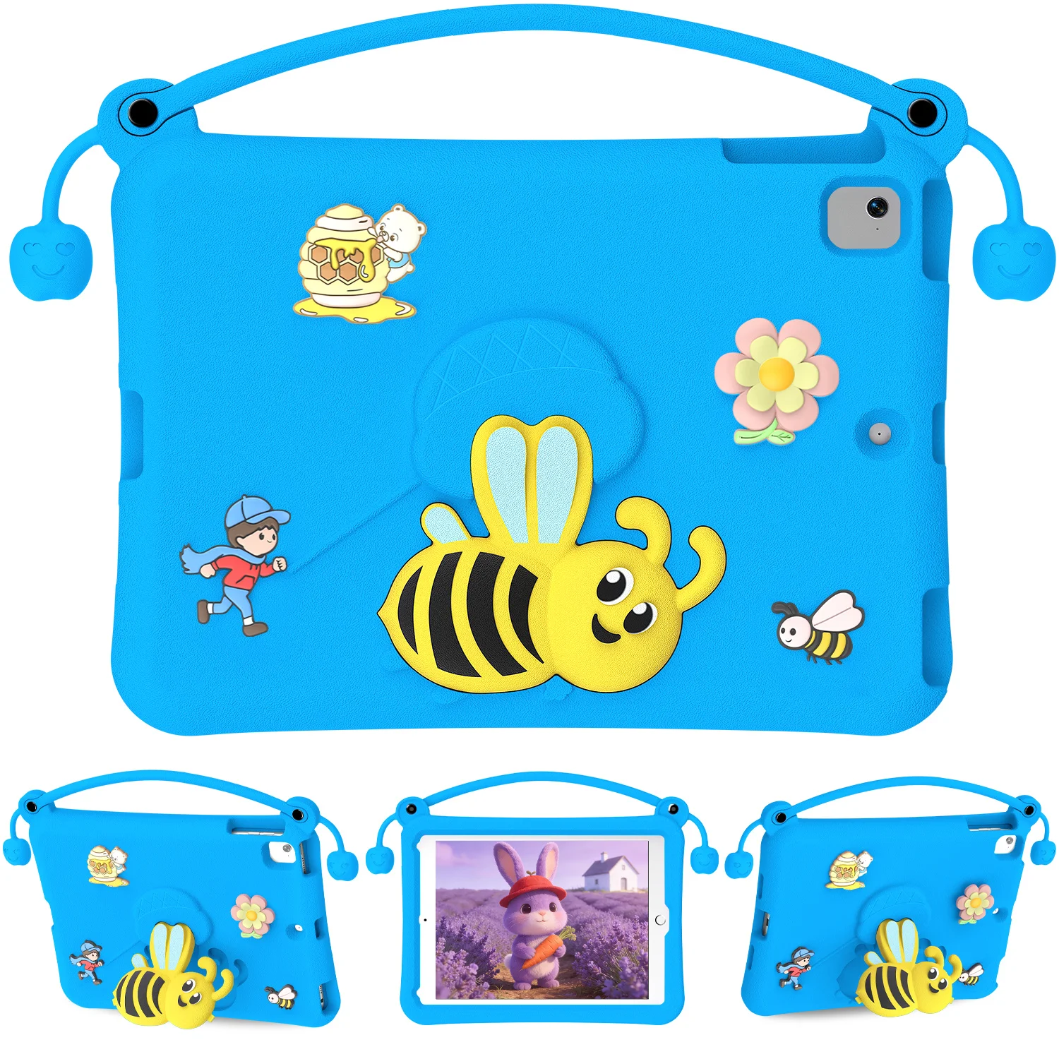 

Чехол EVA для iPad 9.7 дюймов (2018) / (2017) / Pro 9.7 дюймов (2016) / Air 2 / Air (2013) с подставкой в стиле Bee Style