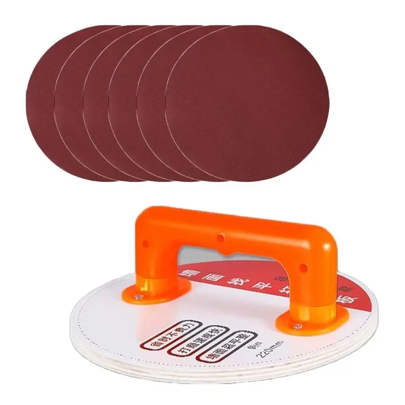 [A93Z!】 For Non-Slip Sanding Board Compatible 9-Inch Self-Adhesive Sanding Holder Including 180/240/320 Grit Sandpapers For Grin