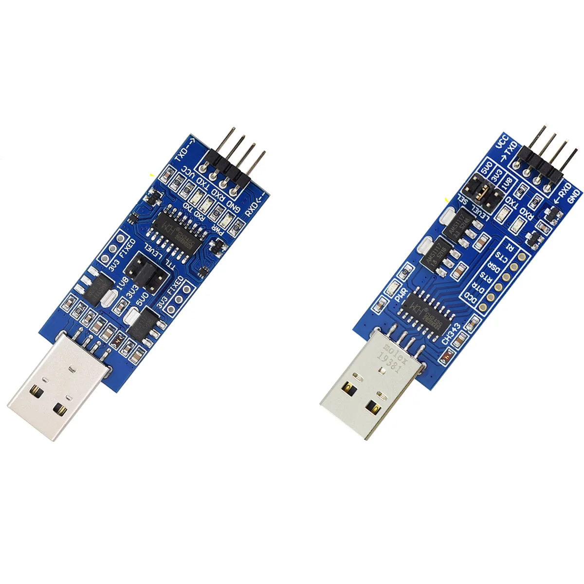 

Taidacent 1.8V 2.5V 3.3V 5V Level USB to TTL UART Converter Module USB to Serial Port Adapter Board CH340 CP2102 Flash Machine