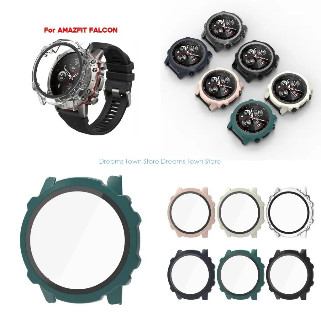 

HX6A For Falcon Hard Shell-Tempered Glass Screen Protector Case Bumper-Cover Housing