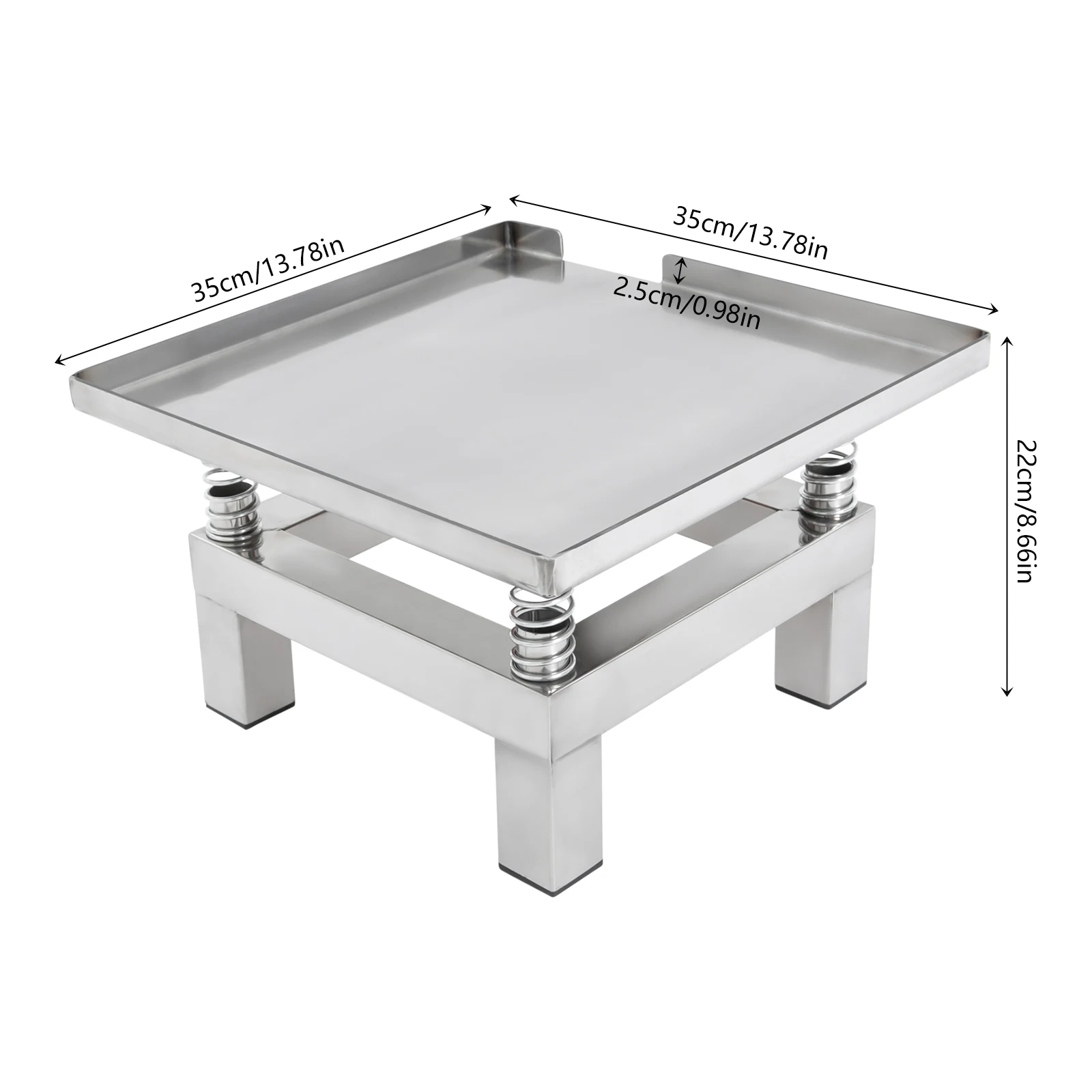 4-Feder-Betonrütteltisch, 50W Vibrationsplattform, Rütteltisch für Formvibrationsguss