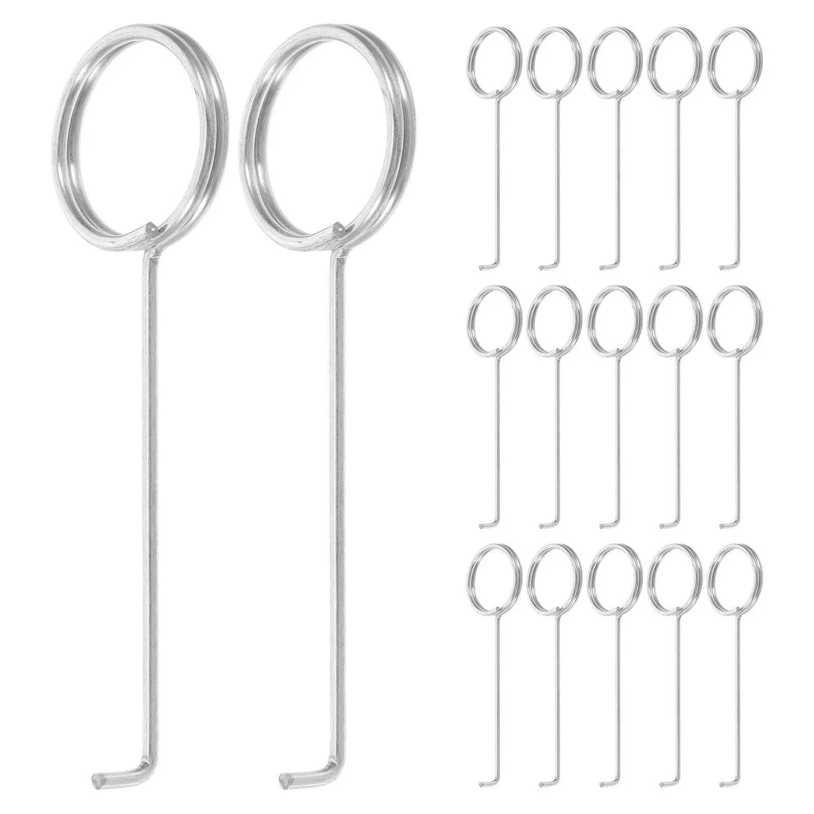 

50Pcs Stainless Steel Drain Lifting Key Robust Shower Drain Hook Tool Fast Clog Clearing Bathroom Hair Remover Hook