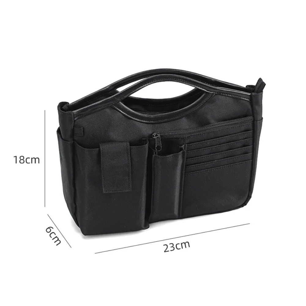

Casual Cosmetic Organizer Multi-Pocket Handbag Nylon Zipper Inner Bag Fashionable Storage Bags Compartment Storage Bag Girls