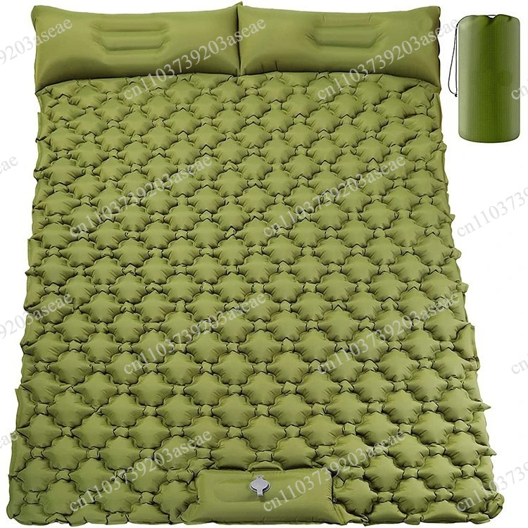 New foot-stepping double automatic inflatable mattress, tent sleeping mat outdoor inflatable mattress