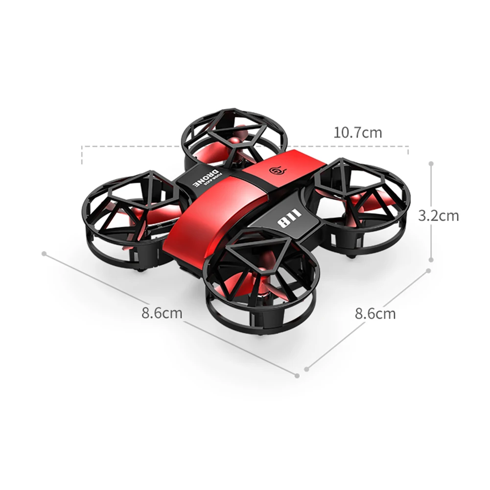 Professional Mini drone 811 4K HD aerial photography WIFI FPV LED lights Quadcopter RC Straight aircraft Children's gift RC toys