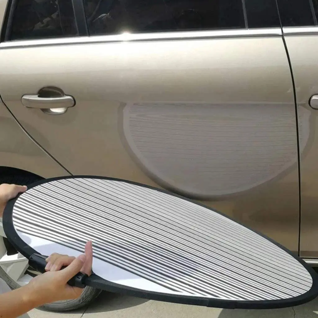 80cm Dent Reflector Board Foldable Reflector Board Flexible Lined Striped Dent Board Reflector Panel