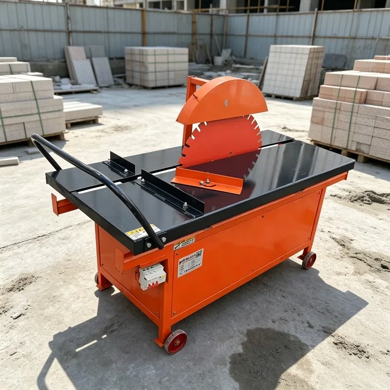 Fully Automatic Electric Brick Cutting Machine Table Type Foam Aerated Block Tile Cutter Portable Chamfering Construction Tool
