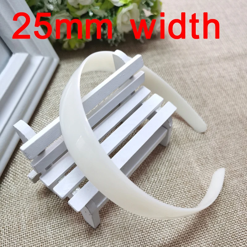 10PC/Lot 25mm Plastic No Teeth Head Hoop Band Base