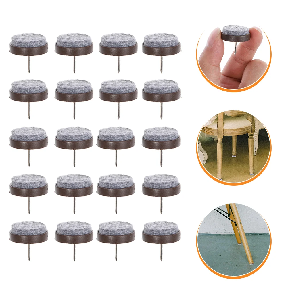 

50 Pcs Felt Furniture Pads Rugs for Area Chair Glides Carpet Slider Floor Protectors Chairs Iron Leg Hardwood Floors Sliders