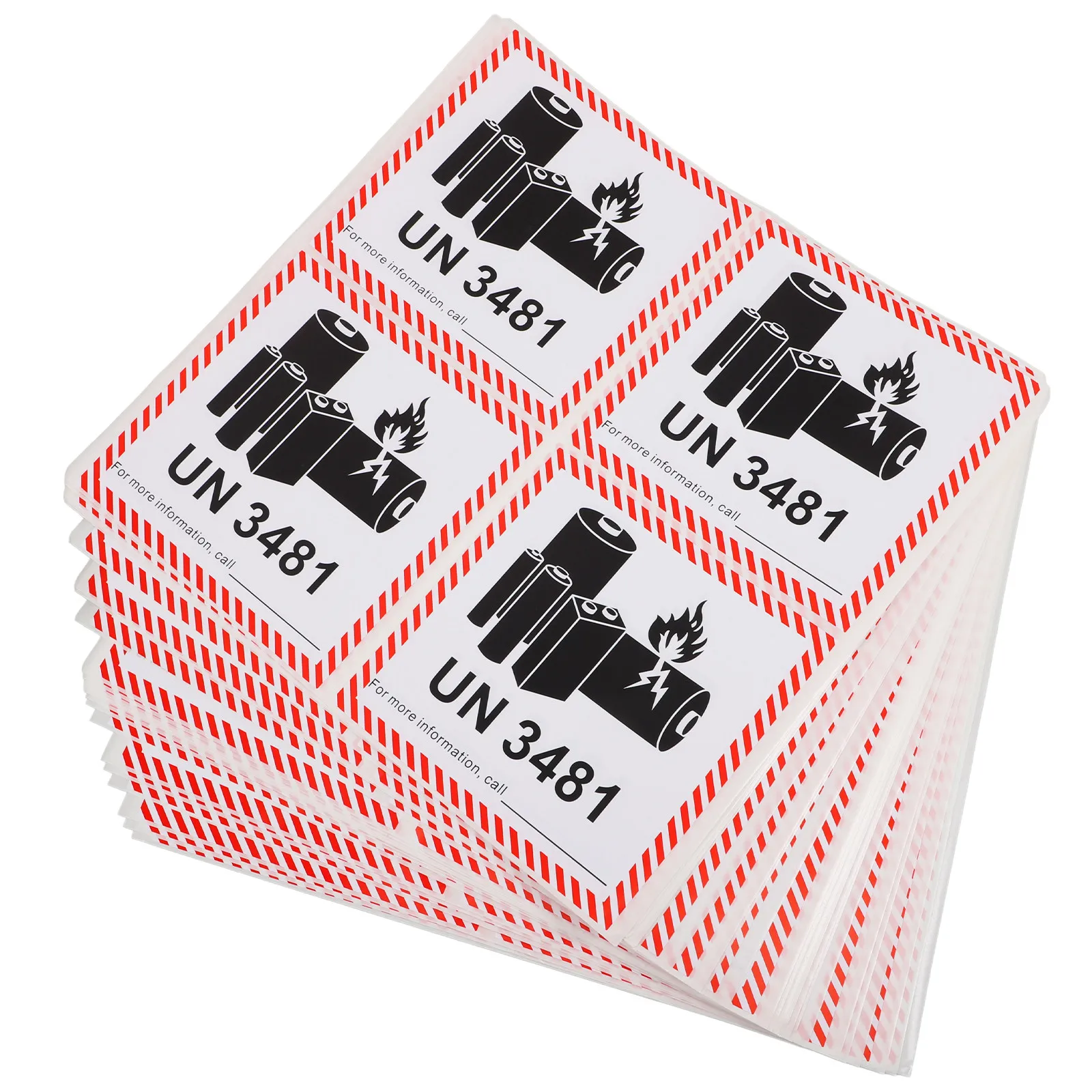 

100Pcs Warning Labels Waterproof Adhesive Stickers for Shipping Packaging Safety Transport Caution Labels