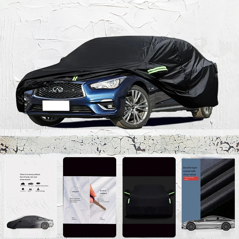 

For-infiniti-q50l-fit-Outdoor-Protection-Full-Car-Covers-Snow-Cover-Sunshade-Waterproof-Dustproof-Ex