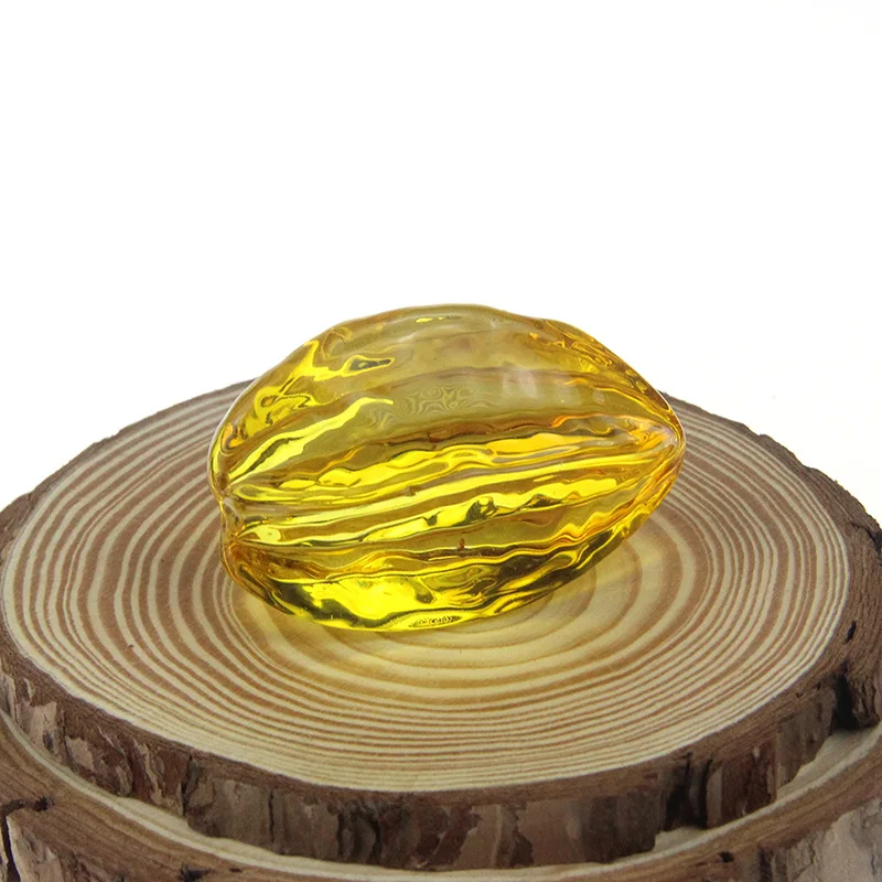 Crystal Carambola ornament, mini home and office decoration, simulated fruit ornament ﻿
