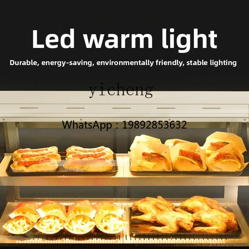 Commercial Insulation Cabinet Display Cabinet Constant Temperature Heating Insulation Box Fried Chicken Burger Egg Tart