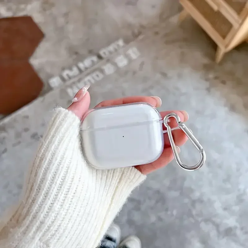 حافظة سماعات أذن من البولي يوريثان الناعم الشفاف لأجهزة Airpods Pro3 2025 الجديدة Airpods4 2024 غطاء شفاف مقاوم للصدمات لأجهزة Airpods 1 2 3 2021 Shell #3