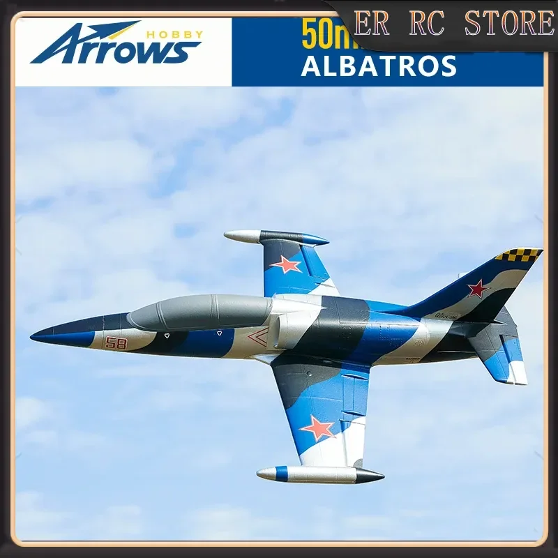 Arrows RC New 50mm Series Duct L-39 Advanced Remote Control Space Model Beginner Fixed-Wing Electric Aircraft Novice Practice