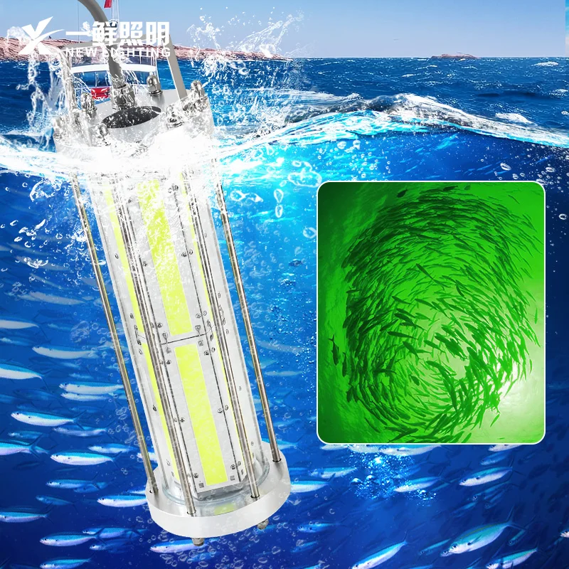 Ip68 1000 واط 2000 واط 3000 واط Led مصباح الصيد 165 فولت 265 فولت الأخضر مركبة بحرية أعماق البحار الحبار التونة إغراء ليلة عالية الطاقة مصباح مقاوم للماء #6