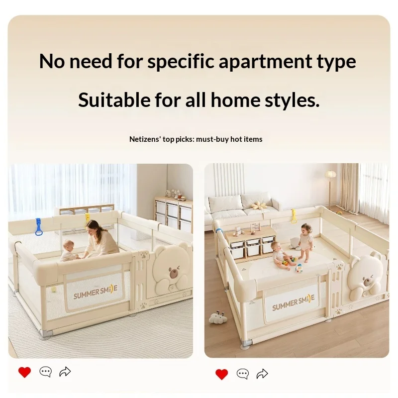 

Baby Playpen Play Yard Safety Gate Fence Adjustable Expandable Indoor Outdoor Toddler Non Toxic Easy Assembly Baby Fence