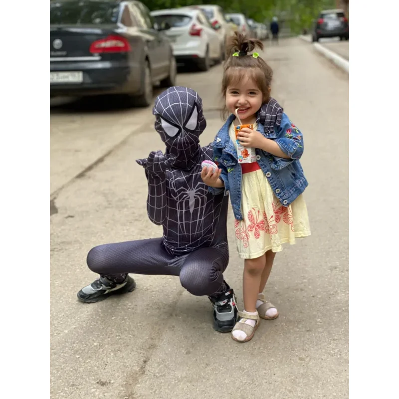 2025 AA หมวกฮาโลวีน Spiderboy Jumpsuits คอสเพลย์เครื่องแต่งกายชุดเด็กผู้ใหญ่เพิ่มเติม Iron Men Spider รูปแบบ Tights ใหม่ wat1