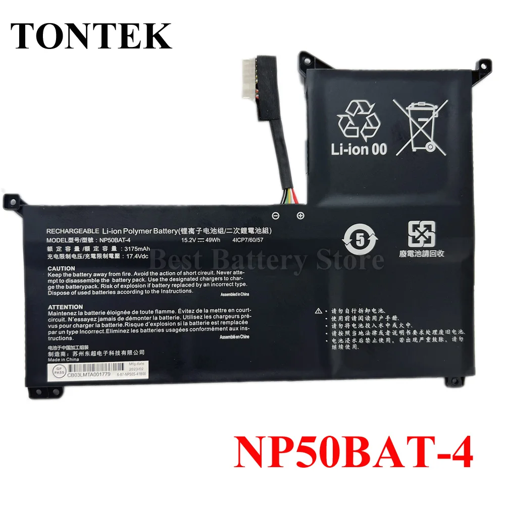 

NP50BAT-4 Battery For 4ICP7/60/57 Clevo XMG Focus,JIANGXIN X15 Notebook