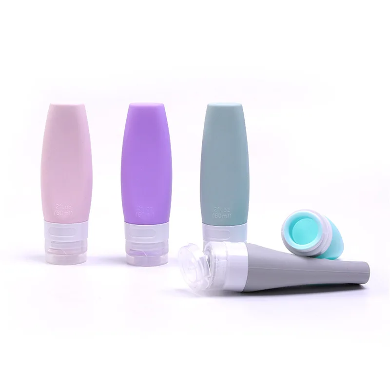 

60/100ml Portable Silicone Refillable Bottle Travel Packing Lotion Shampoo Cosmetic Squeeze Containers Portable Bottle bottle