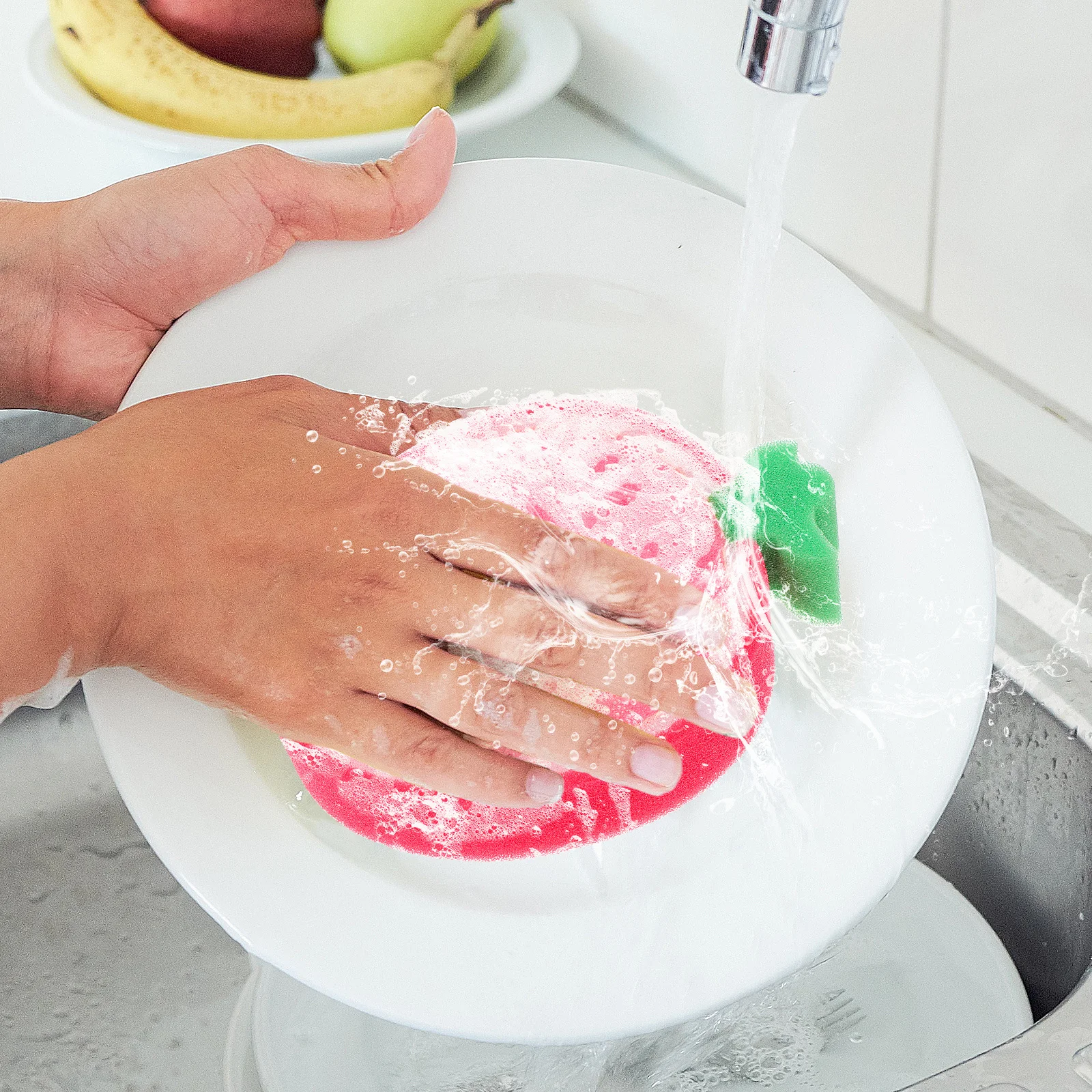 

4Pcs Fruit Shaped Bath Sponge High Quality Exfoliating Skin Health Massage Dead Skin Removal Mango Orange Strawberry