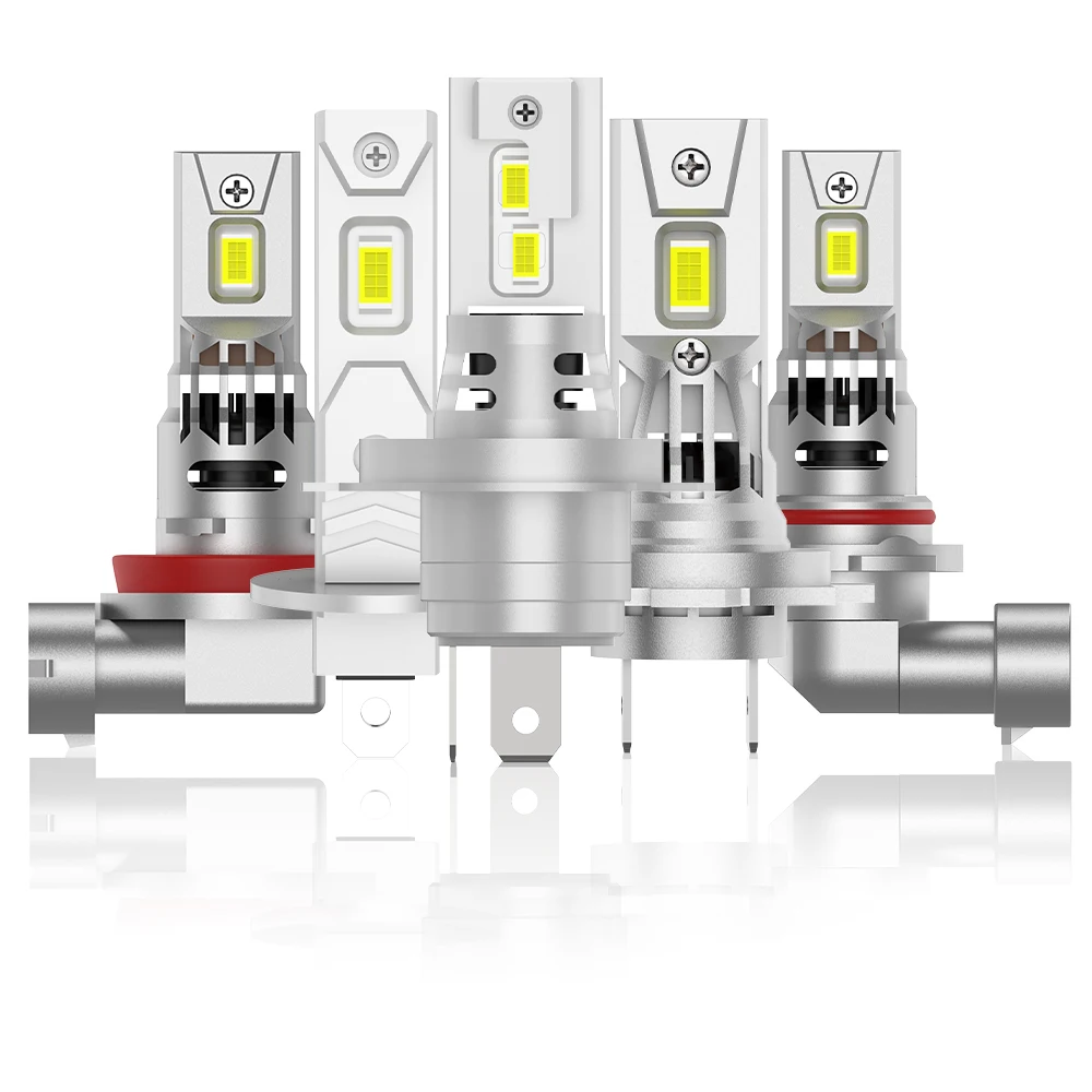 

2Pcs H7 LED Headlights 50000Lm H1 H11 H8 9005 HB3 9006 HB4 Mini Lamp 3570 CSP Plug and Play Car LED Headlight Bulb Wireless