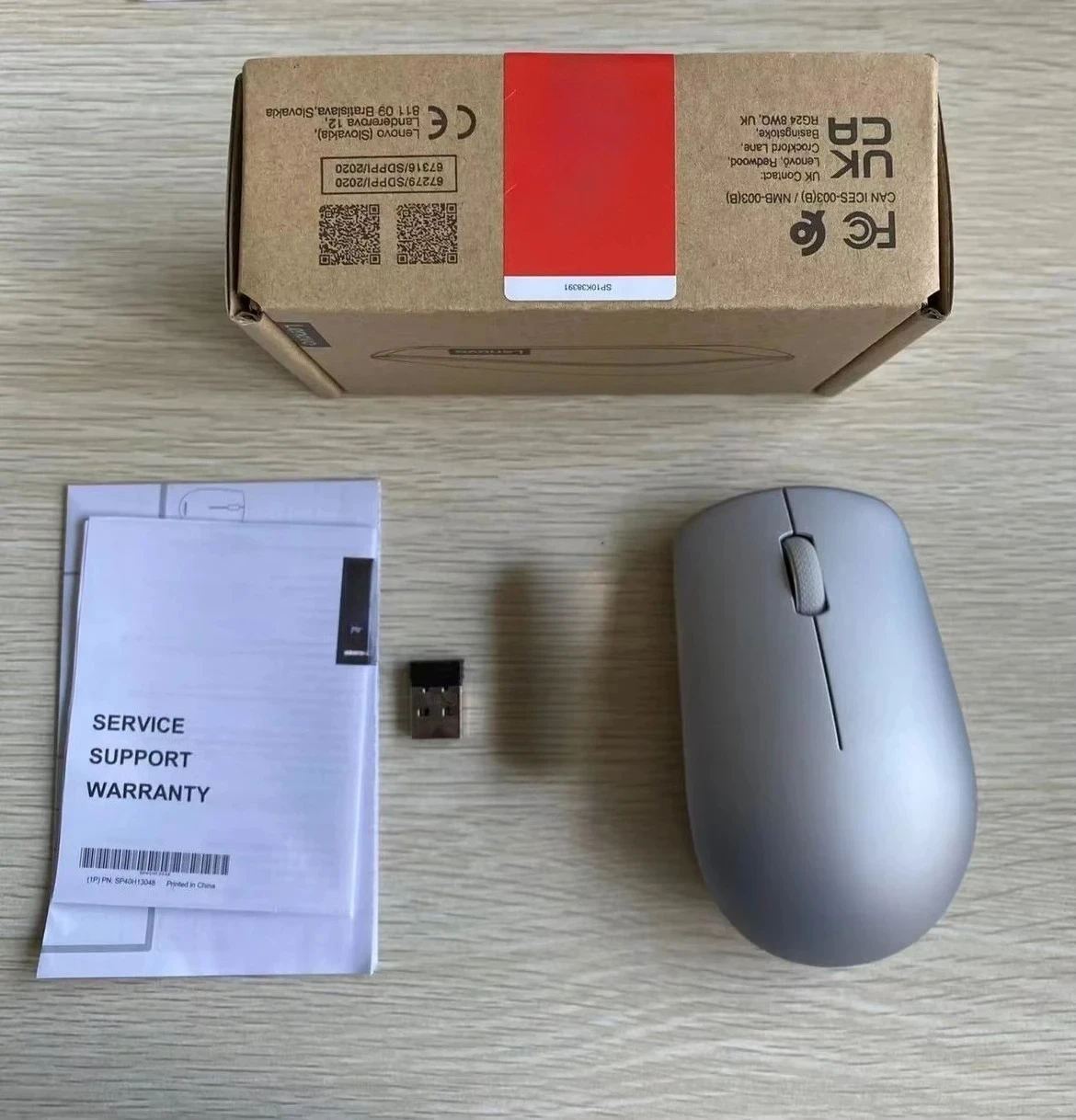 2.4G Wireless Mouse For Lenovo L300 in Platinum Grey for Female, Office, Desktop and Notebook