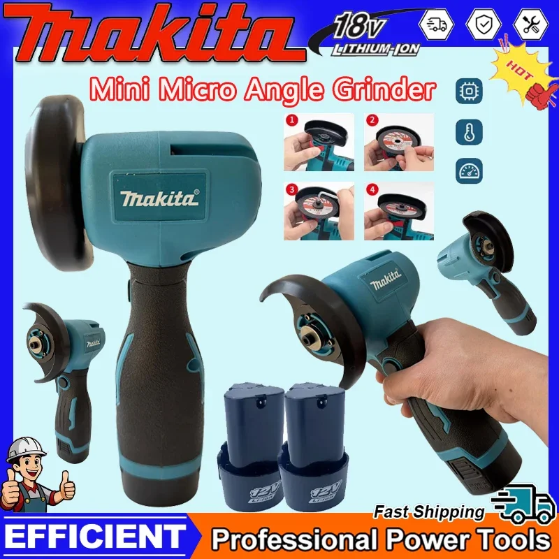 

Аккумуляторная мини-угловая шлифмашина Makita 12В для резки и полировки, беспроводная, с алмазным диском