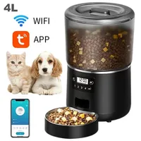 Upgraded pet automatic feeder 4L large capacity remote APP control supports intelligent timed feeding machine