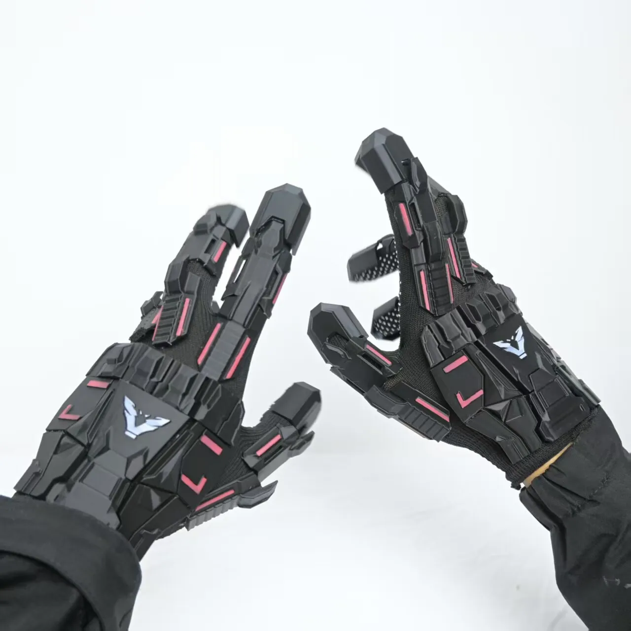 YCTAC Tactical Gloves Hard mechanical gloves Knuckle Airsoft Paintball Shooting Cyberpunk Mech Armor for Adult Cosplay Outdoor view 6