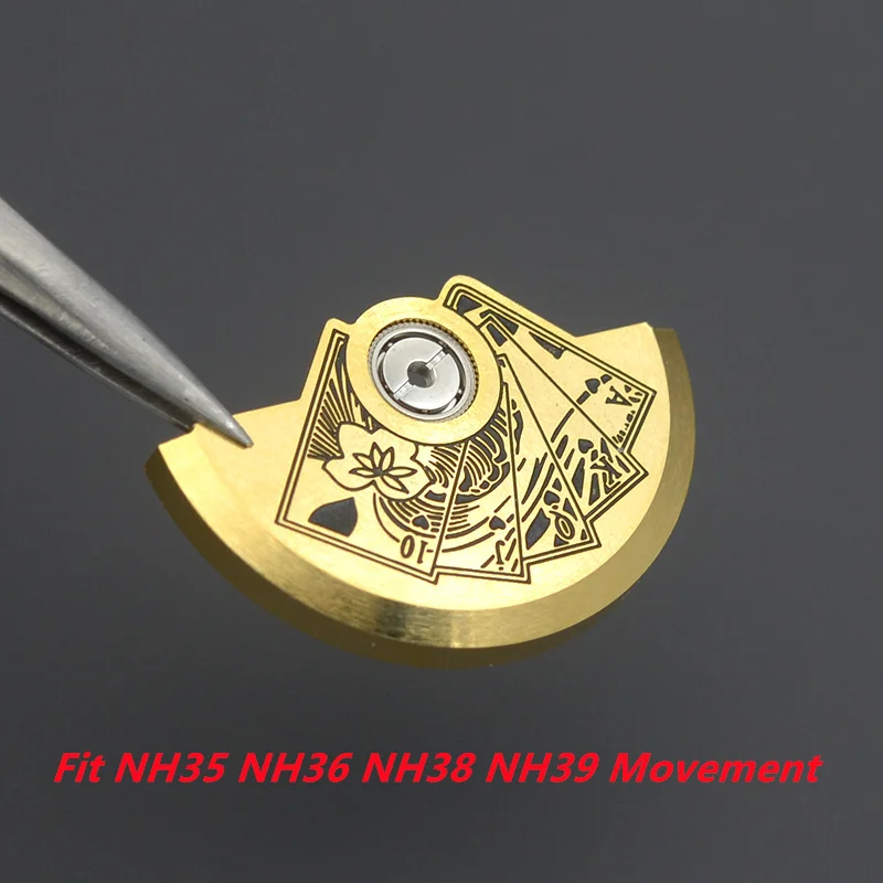 Новые часы 2025 года, модифицированные роторы с качающимся весом, подходят для Японии NH35 NH36 NH38 4R 6R 7S, аксессуары для часов с автоматическими механизмами
