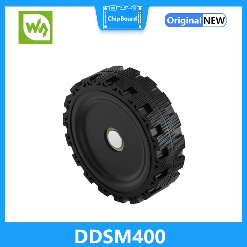 Waveshare DDSM400 Direct Drive Servo Motor Wide Speed Range Adjustable All-In-One Design Hub Motor for Suspension Installation