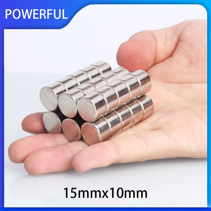 

2~50PCS Super Strong Magnets 15mm x 10mmNdFeB Neodymium Magnets 15x10mm Round Disc Magnet Permanent N35 15*10mm