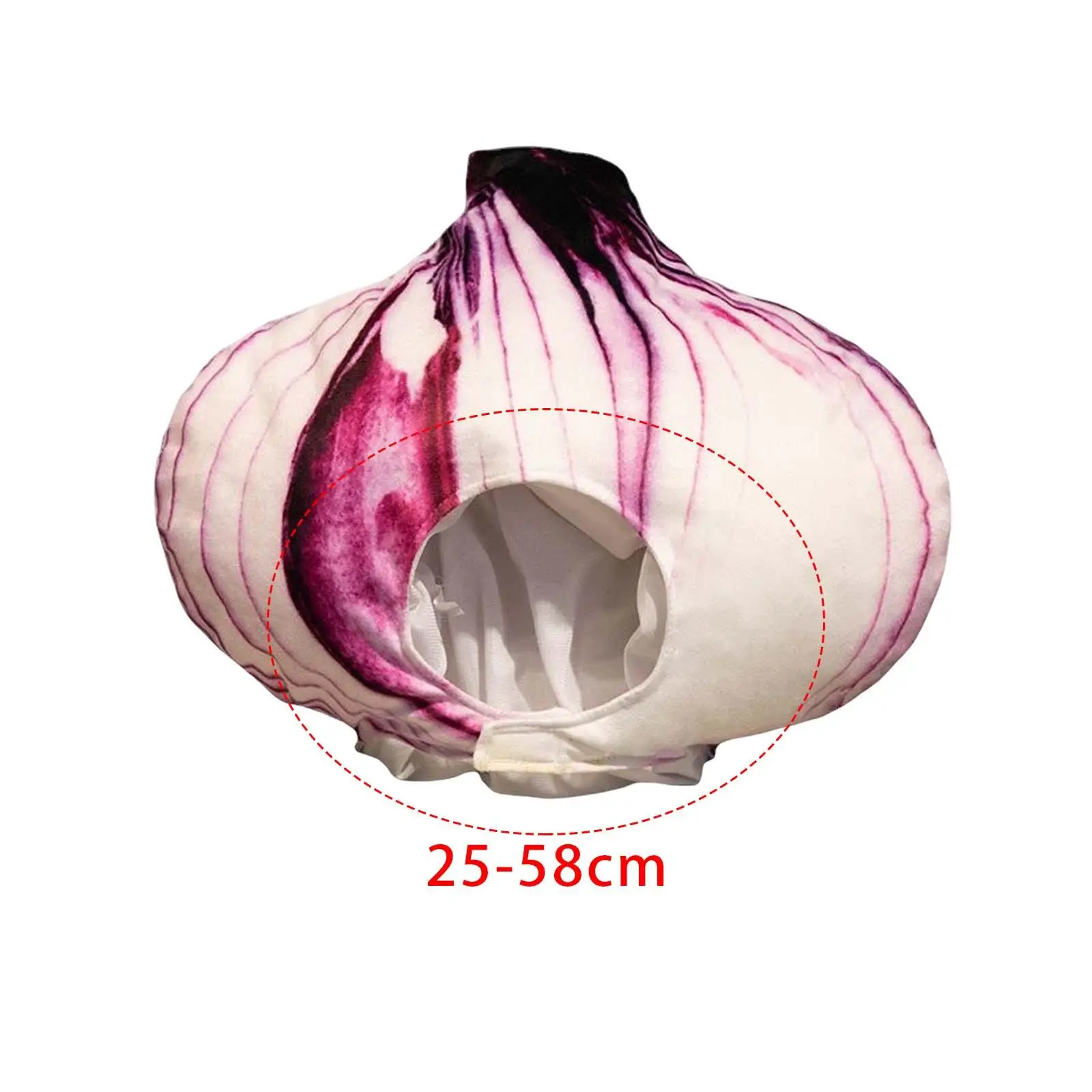 Vegetable Plush Onion Hat Food Headdress Warm Winter Headgear Costume Headwear for Festival Party Birthday Adults Photo Props