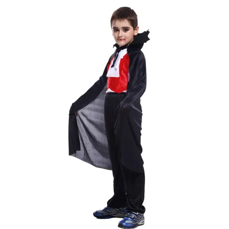 Adulto Uomo Bambini costumi per bambini Cosplay ragazzo Costumi da vampiro Gioco di ruolo per bambini Vampiro Halloween Cosplay Vampiro