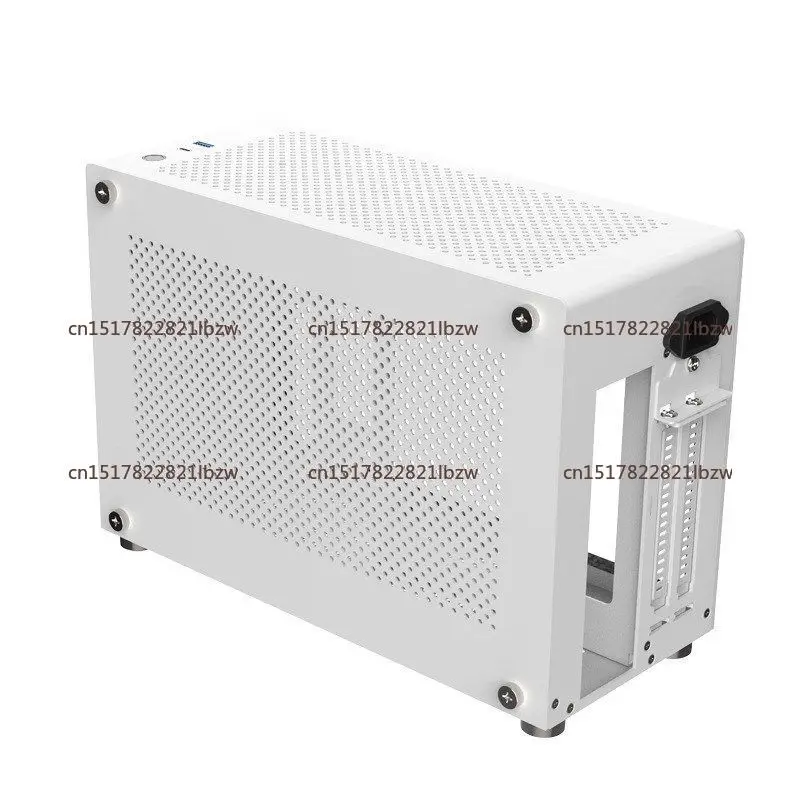 GU7 A4 ITX Aluminum Case White Tempered Glass 2MM Thick Frame Mesh Side Panel Mini PC