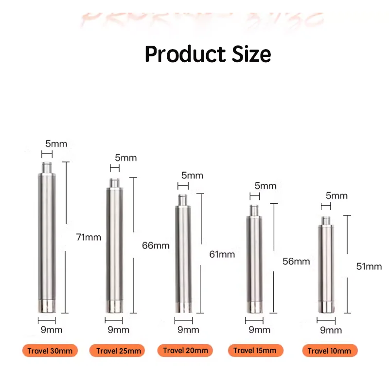 9mm 3KG DC 6V flat head micro electric push-pull telescopic rod with limit protection plate, high thrust mini linear actuator