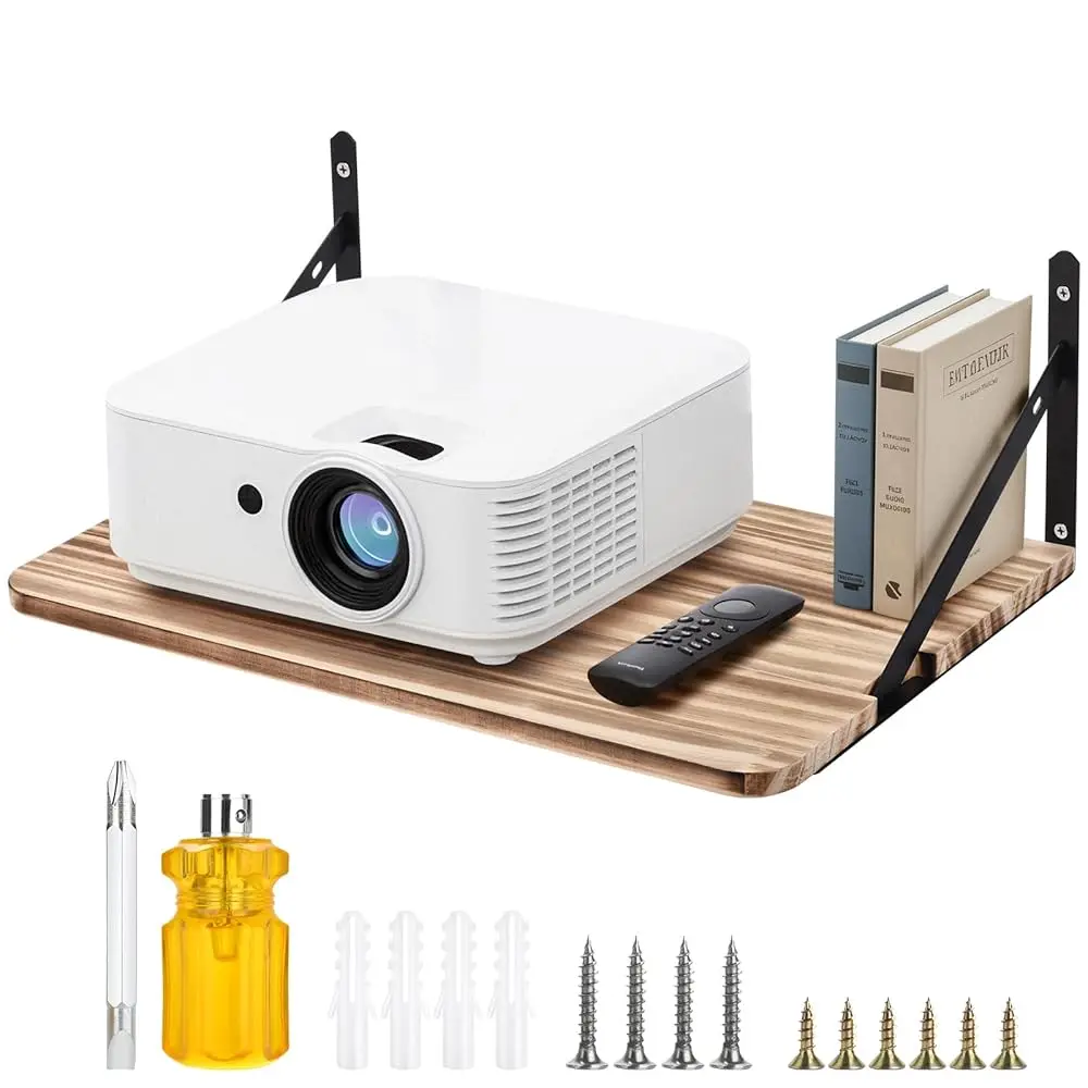 

Настенный кронштейн для проектора (16.54 * 11.02 * 0.67), настенная полка для роутера, держатель для проектора, кронштейн для модема