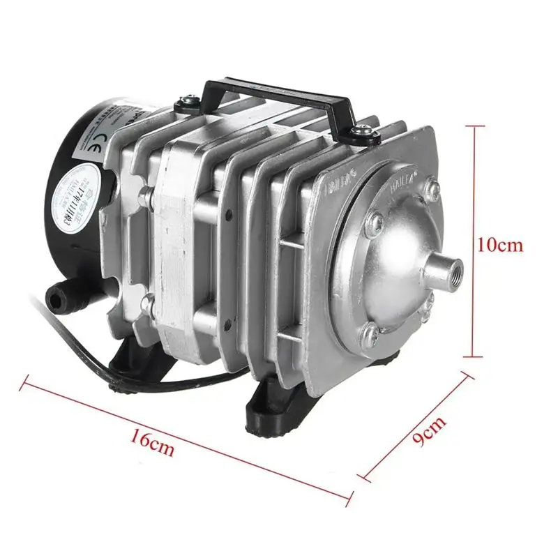 45W 70L/min 6 Way Air Aerator Pump Electromagnetic Air Compressor Fish Tank Oxygen Air Pump Hydroponics