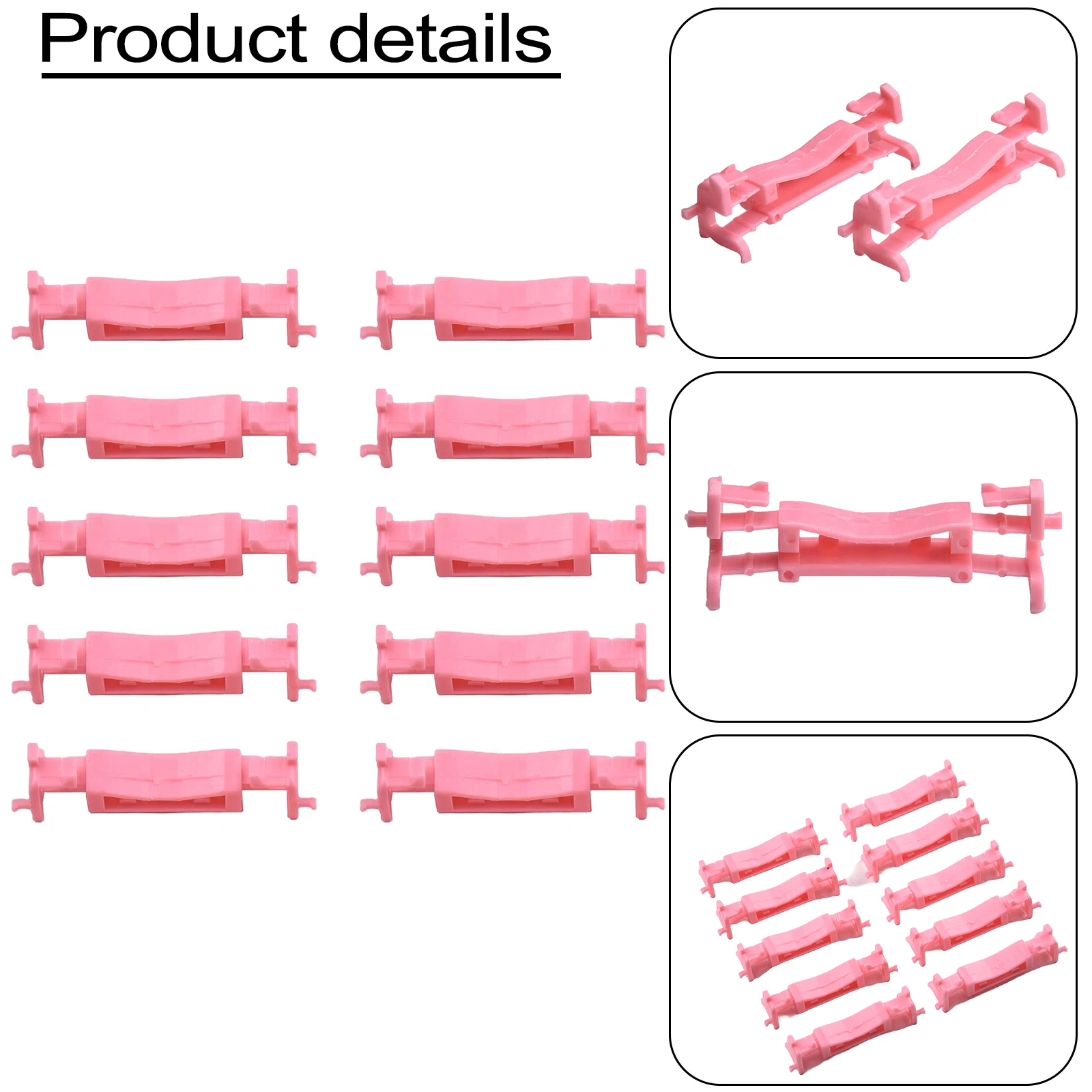 

10pcs Roof Molding Clips #7403A143 For Mitsubishi-LANCER 2008-2017/ For OUTLANDER SPORT 2011-2023 Pink Plastic Auto Fastener