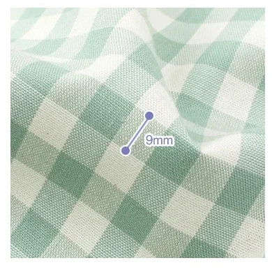 Japanese and Korean Style 100% Cotton Fabric Striped Checkered Solid Color Bed Sheets Tablecloths Pillows Sofas DIY Home Fabric