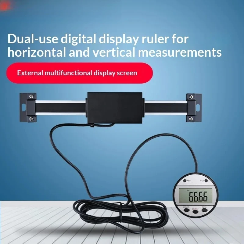 Digital Linear Scale Dual-Purpose Horizontal/Vertical CNC Machine Position Sensor Grating Ruler with Display
