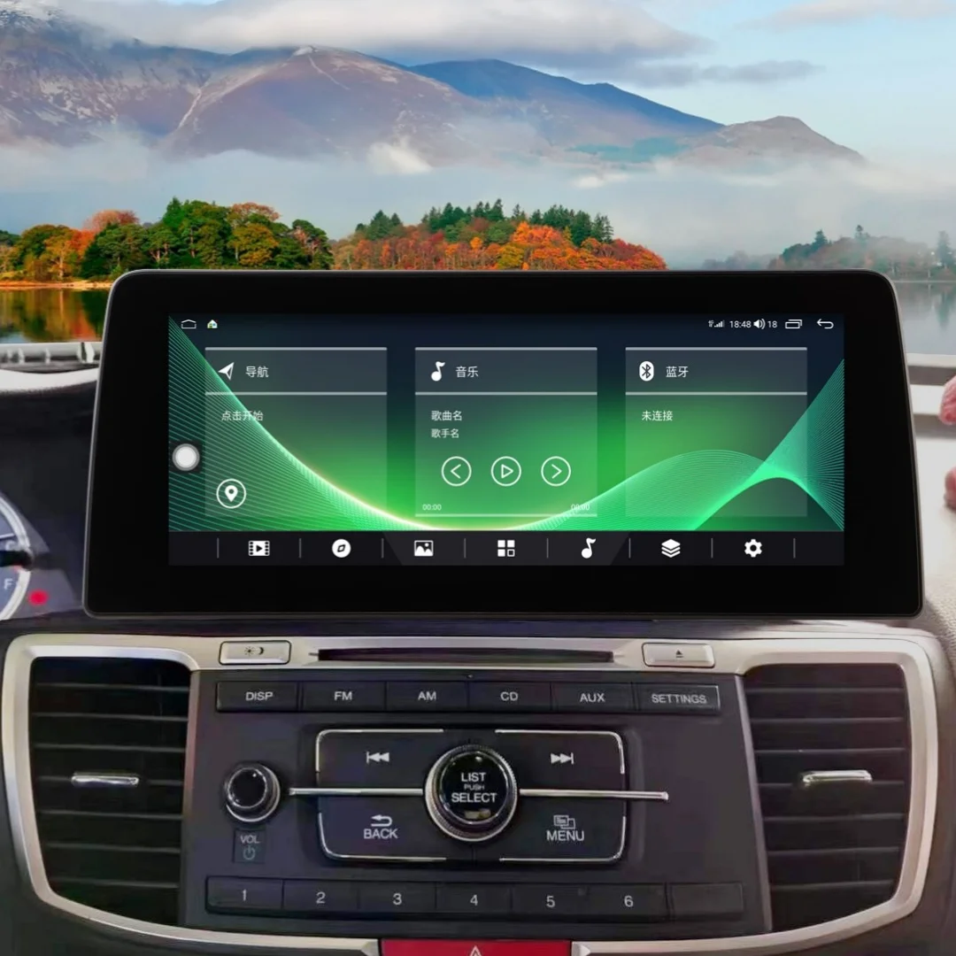 12.3 "شاشة تعمل باللمس ترقية راديو السيارة رئيس وحدة ل 2013-2017 هوندا أكورد 9th الجنرال ستيريو نظام الملاحة لتحديد المواقع #3