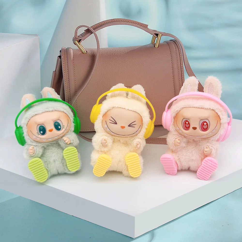 

Accessories For Labubu Colorful Headphones Rain Boots Decorations 1st 2nd 3rd Gen 17cm Labubu Sitting Party Accessories