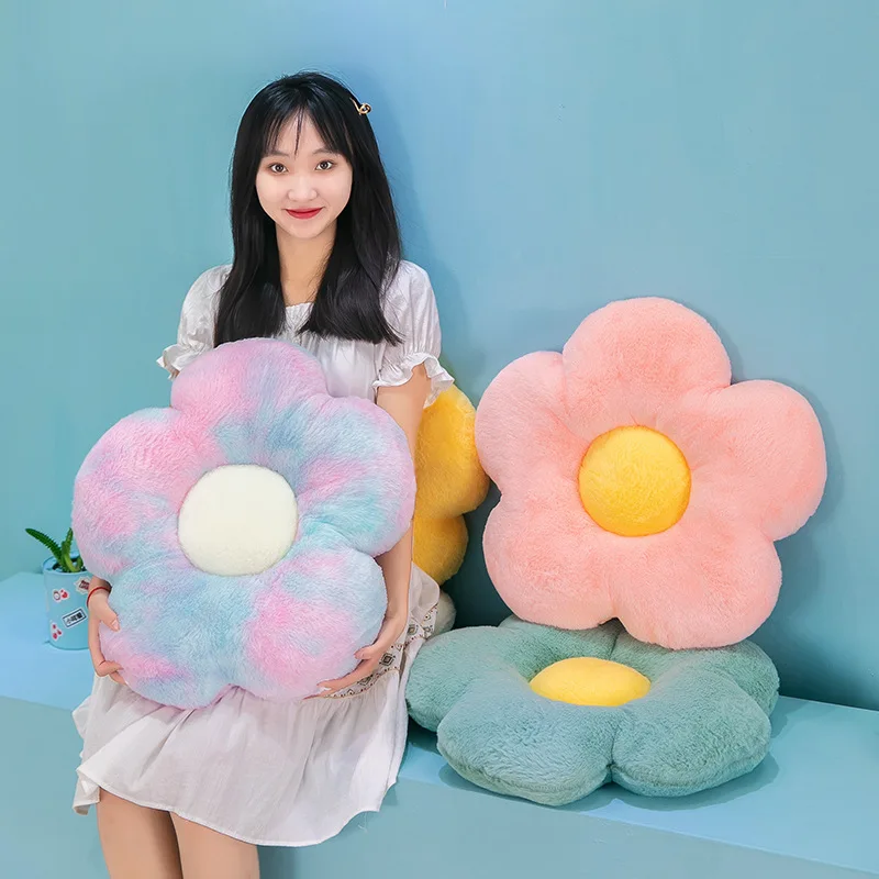 500mmCreative little Daisy flower plush cushion multicolor soft home cushion against the waist girls nap pillow