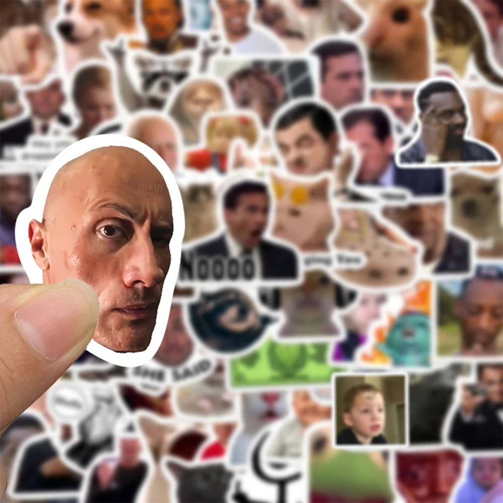 10/30/50/100 قطعة المسلسل التلفزيوني الأمريكي الكلاسيكي مضحك ميمي ملصقات الكرتون التعبير الشارات DIY بها بنفسك الأمتعة الهاتف سكرابوكينغ ملصق