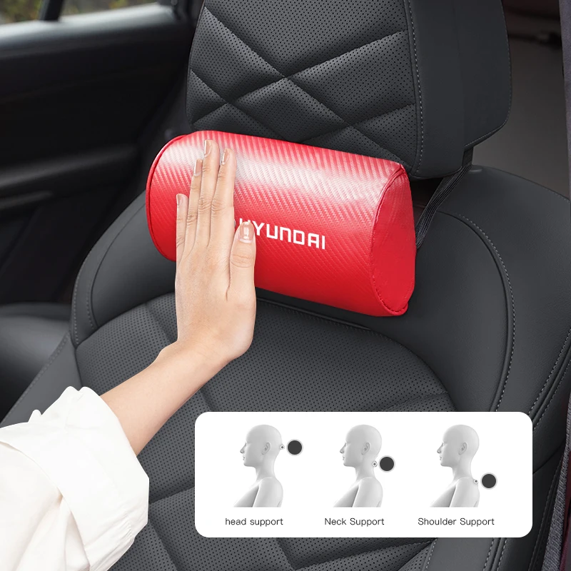 Car Seat Head Support Pillow Auto Headrest Accessories For Hyundai Genesis N-LINE I10 I20 I30 I40 IX20 IX35 Kona Getz Veloster