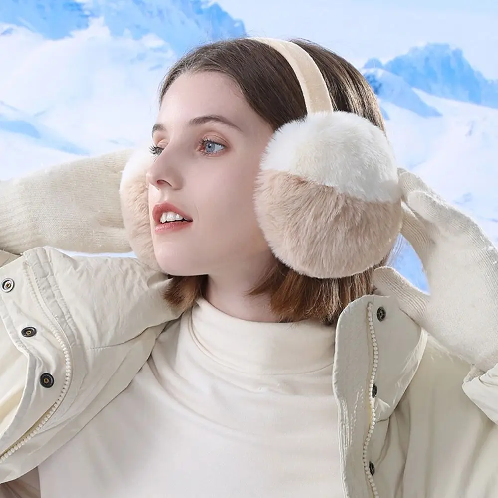 귀여운 귀마개 접이식 컬러 겨울 귀마개 방한 두꺼운 귀 보호 여성용 귀마개