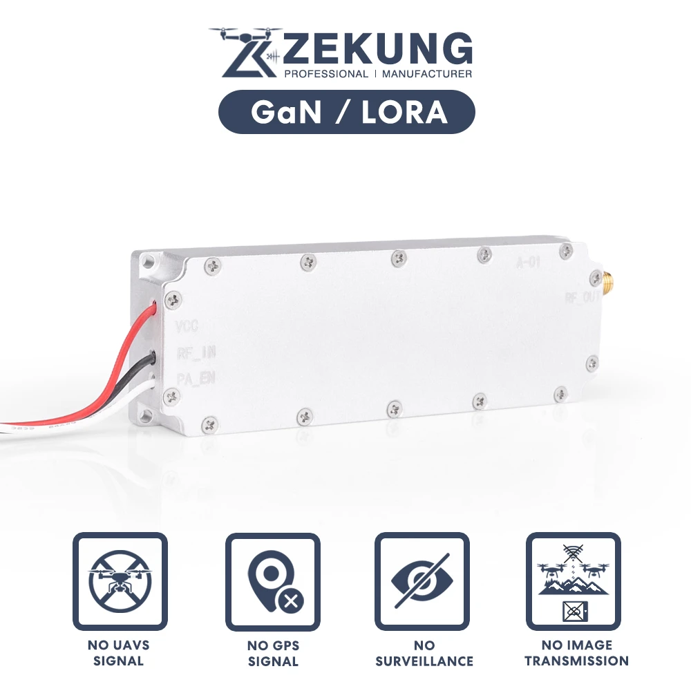 

50W Module 420-450MHz 433 GaN Power Amplifier Module RF Signal LORA Module With Circulator UAV FPV Antie-Droneer Defence System